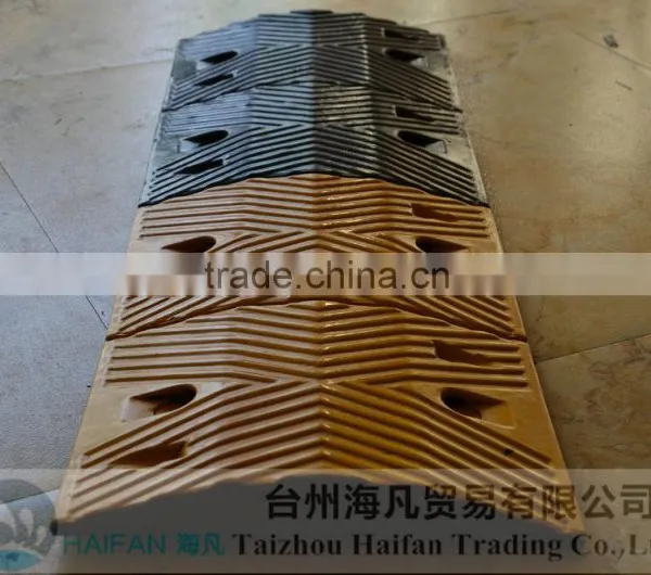 1000*350*50mm Heavy Strength Speed Hump for Crossing/High Quality Hot Sell Rubber Speed Hump Used in Intersection photo-2