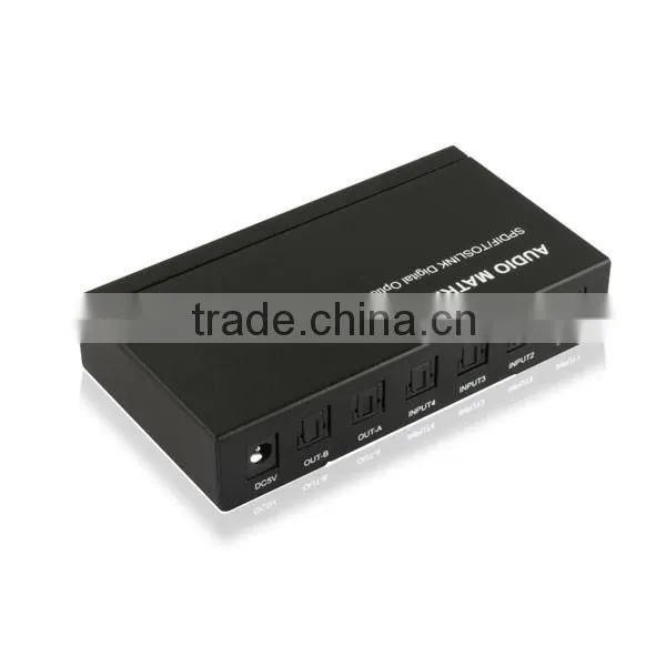 Spdif Digital Optical Audio Matrix 4x2 photo-5