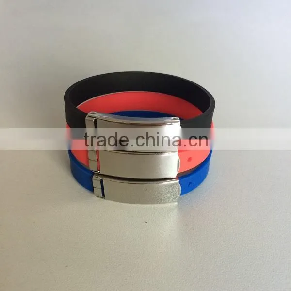 Adjustable Wristbands,Metal Button Wristbands,Custom Logo Silicone Wristbands