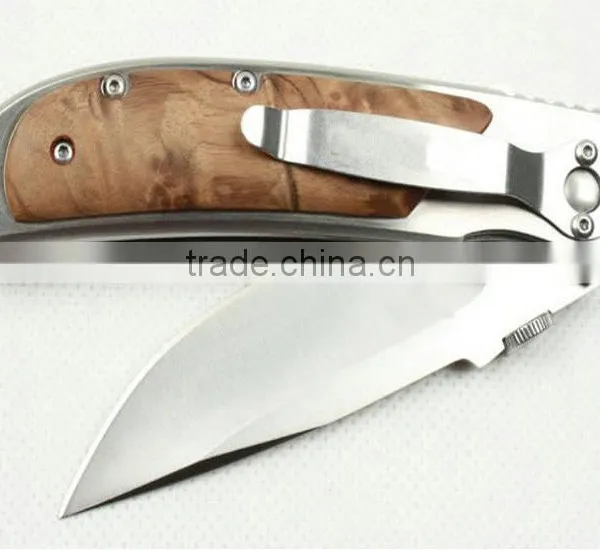 OEM Outdoor Hunting Knife With Wooden Handle photo-6