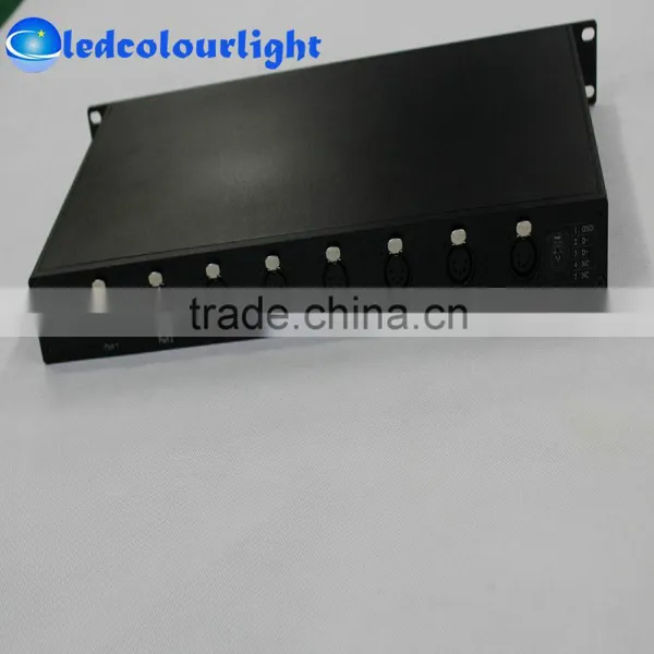 LED Holiday Lighting DMX512 Artnet Controller/ DMX LED Stage Club Bar Lights 8 Universe Artnet Controller/LED Lights Controller photo-2