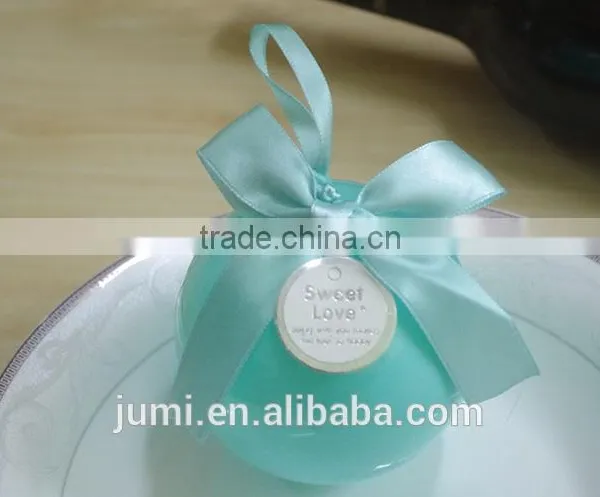 Plastic Round Ball Wedding Favors Candy Box Christmas Gift Box photo-5