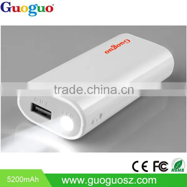 Top Selling Mobile Phone Rechargeable Power Bank 5200mAh for IPhone and Samsung photo-3