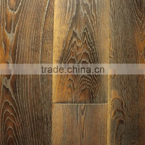 Burned and Prefinished European Oak Engineered Flooring