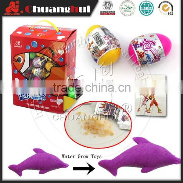 Eggs Candy With Water Growing Toy / Tattoo Popping Candy Egg Toy