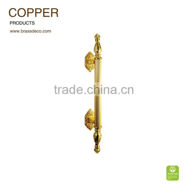 Hotel Entrance Door HK1109 3G Copper Door Luxurious Handle