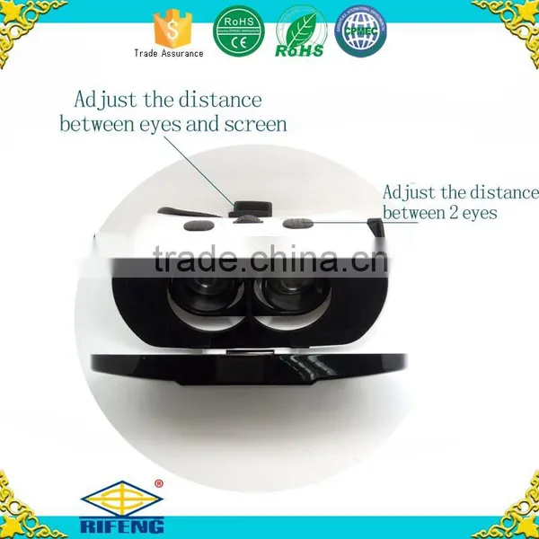 Hot Sale 3d vr Box Google Cardboard Plastic Headset vr Glasses