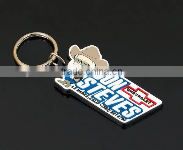 Custom Rubber Keychain Tag Hottest Promotional Soft Pvc Keychain
