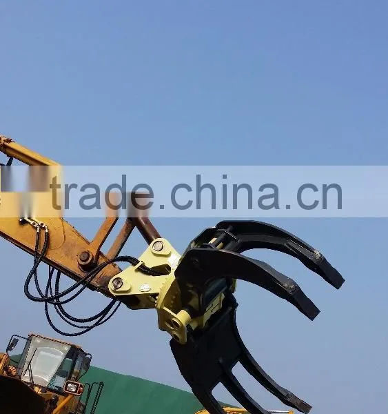 360 Degree Rotatory Wood Log Timber Grab for Excavator photo-3