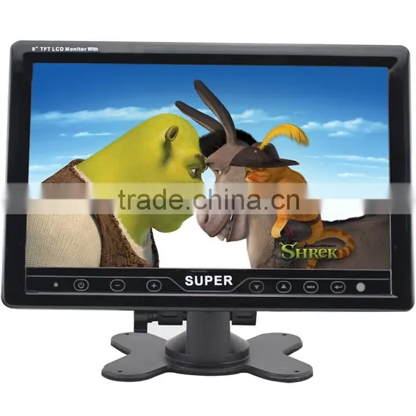 9 Inch Cheap China Touch Key Monitor tv 12 Volt With Usb,sd photo-4