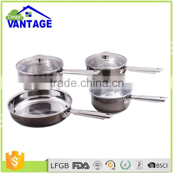 Hot Item Red Color 7pcs Cookware Set Stainless Steel Cookware Kitchen Ware Set photo-3
