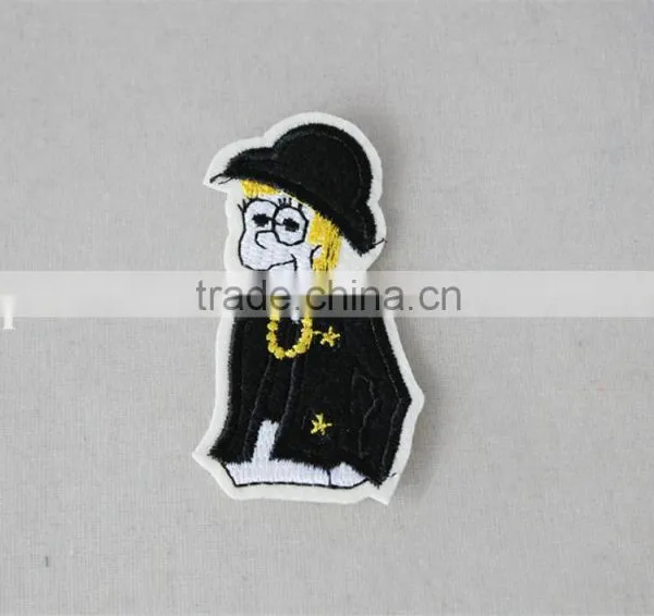 Funny Design Jeans Patches Custom Patch Sew on Patches Custom Embroidery Patch for School Uniform photo-2