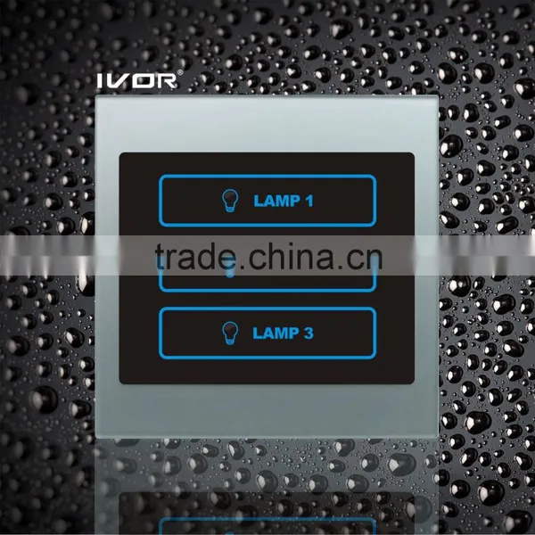 3 Gangs Lighting Touch Switch Light Silver (LT100-L3-L)