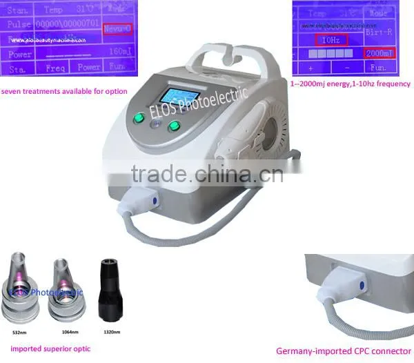 Q Switched Laser Machine High Quality Laser Hair Permanent Tattoo Removal And Tattoo Removal Machine 1500mj photo-2