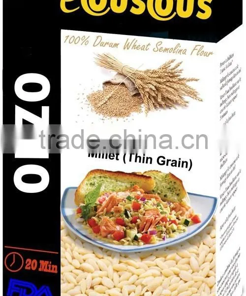 Healthy Mediterranean Orzo. High Quality Millet. Orzo Thin Grain 100% Durum Wheat Semolina Flour. Orzo Millet Bag 1Kg . photo-2