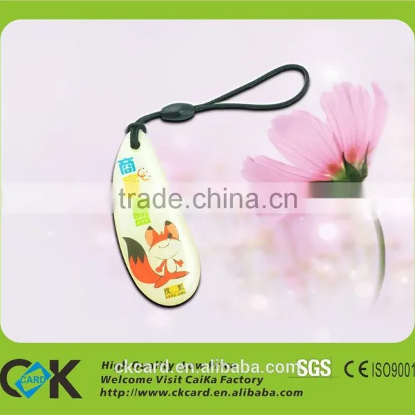 Printing Eco-friendly Key Epoxy Tag With QR Barcode From Gold Suppler photo-3