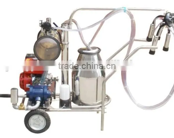 Hot Sale Gasoline and Electric Dairy Milking Machine With Single/two Bucket