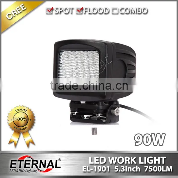 90W 5.3in 4x4 Off-road ATV UTV SUV Motorcycle Automotive High Power Driving Spot Led Work Light photo-3