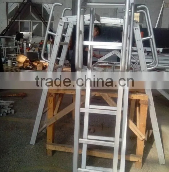 Bump Truck Aluminum Alloy Ladder, Aluminum Step Ladder, Folded Ladder Single Side photo-6