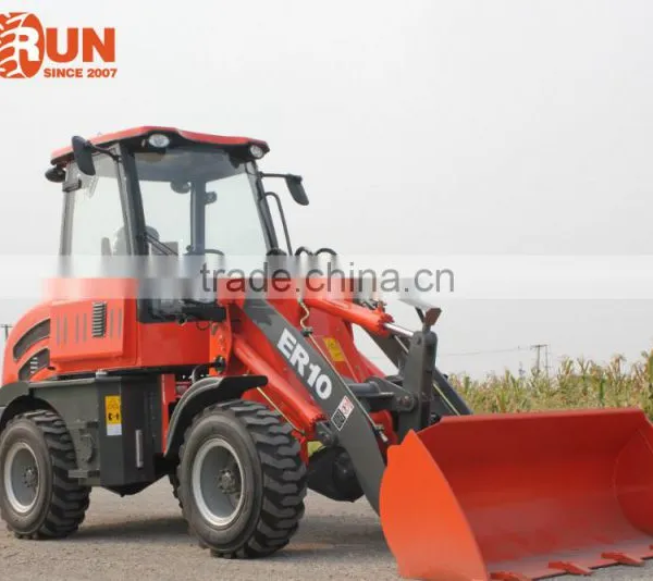 Qingdao Everun Farm Machinery ER10 Multi-Function Mini Radlader With Adjustable Pallet Forks photo-2