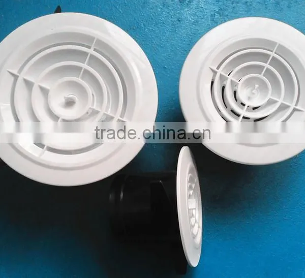 ABS Round Ceiling Adjustable Diffuser with Connector