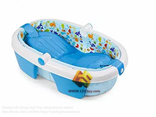 HS Group HaS Ha'S Toys Plastic Fold Bath Tub for Baby Infant photo-3