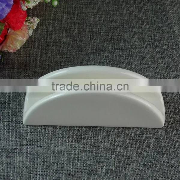 Stock Porcelain White Napkin Holder photo-2