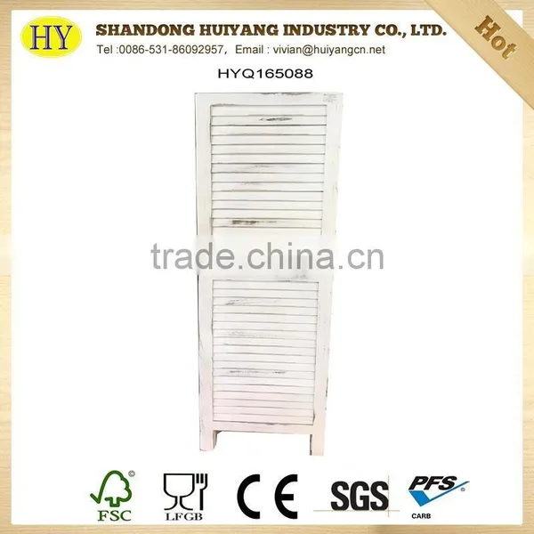 Vintage Painted Folding Screen Room Divider photo-2