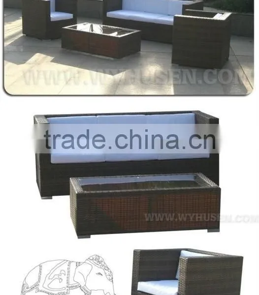 Fashionable Patio Wicker Sofa Set photo-2