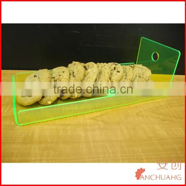 Acrylic Green Neon Trays Bread Donut Bagels Cookie Cupcake Pastry Bakery Storage Display photo-2