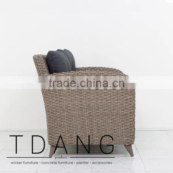 Tropiton Wicker Conversation Bench - Vietnam Poly Rattan photo-3