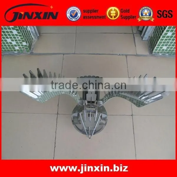 Decorative Stainless Steel Metal Crafts Flying Eagle With Bottom Round Ball photo-4