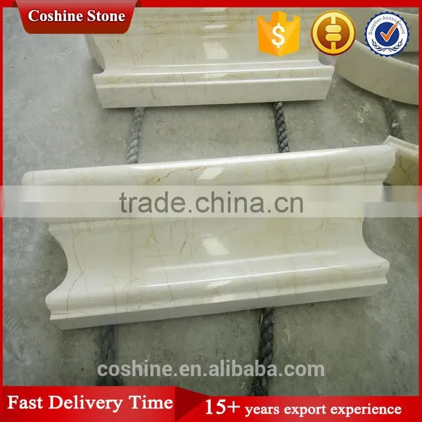 Natural Beige Cream Block Marble Slab Price for Sale photo-6