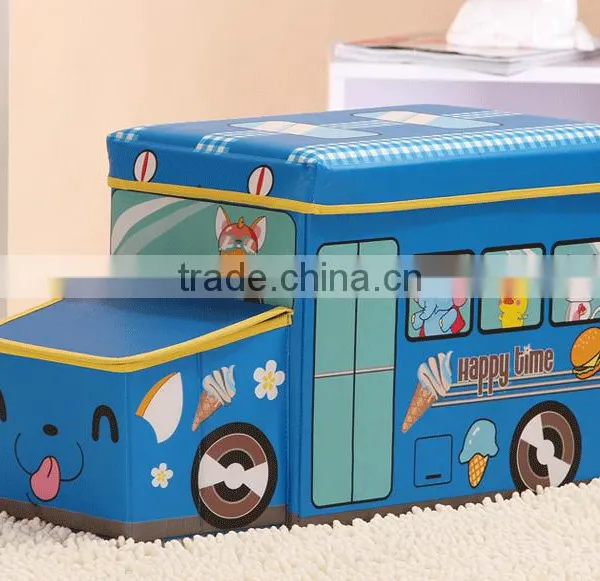 Bus Shape Storage Boxes,non Woven Fabric Storage Box Storage Bins,collapsible Foldable Storage Packing Box With Lid and Handle photo-6