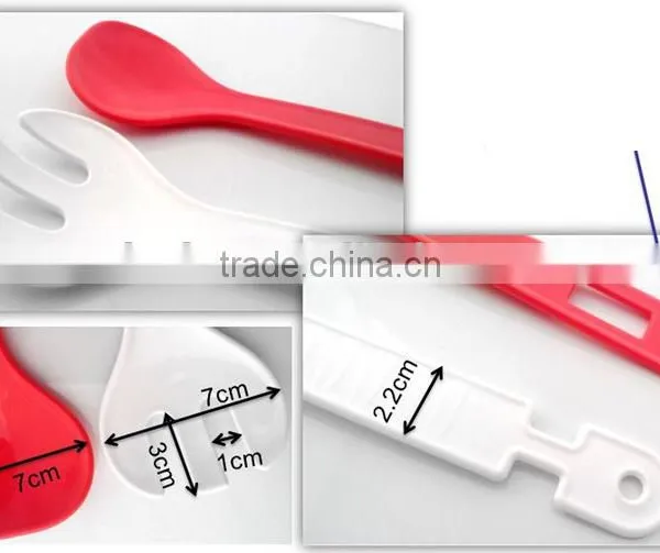 Food Grade Plastic Salad Server Tongs , Spoon and Fork photo-4