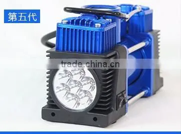 Double Cylinder Car Air PumpPortable Electric Mini 12V Car Air Compressor Pump Tyre Tire photo-2
