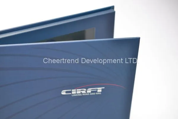 Bespoke Hardcover A5 7'' Lcd Video Brochure 256MB,1200mah Lithium Battery photo-2