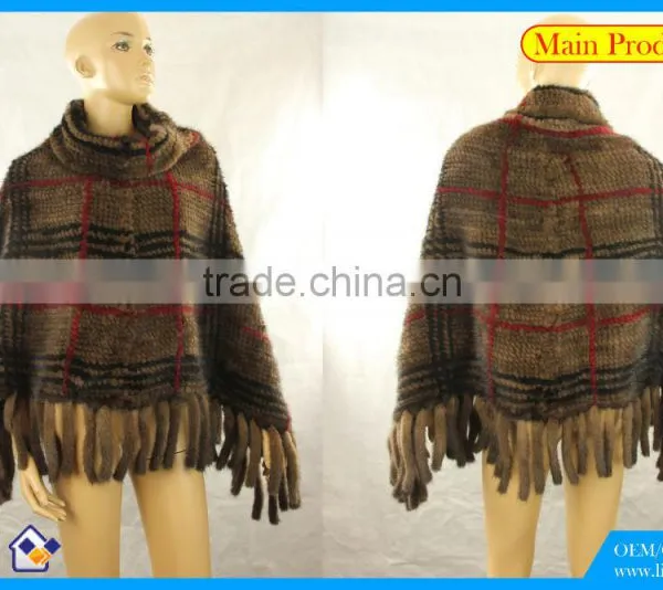 High Quality Knitted Mink Shawl photo-2