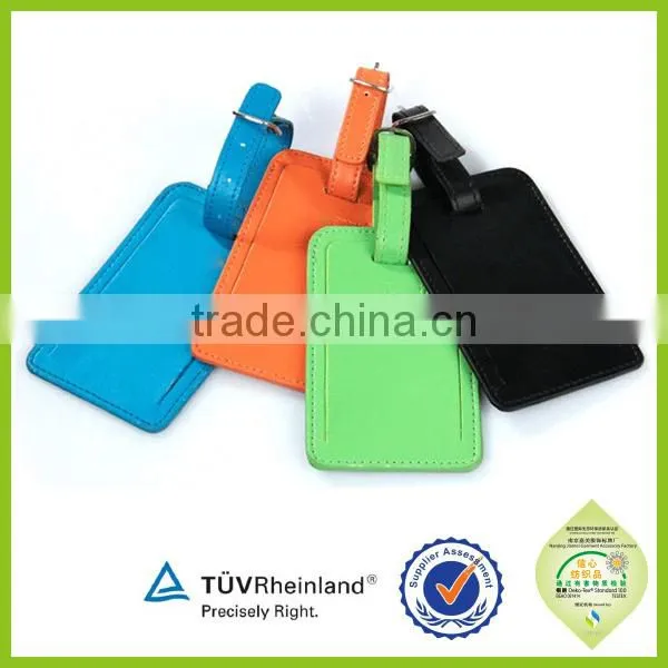 Personalised Leather Promotion Item 2015 Custom Logo Luggage Tags photo-4