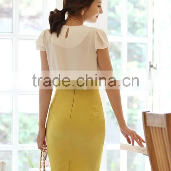 Factory Price Spring Summer High Waist One-step Package Buttocks Ladies Working Skirt photo-5
