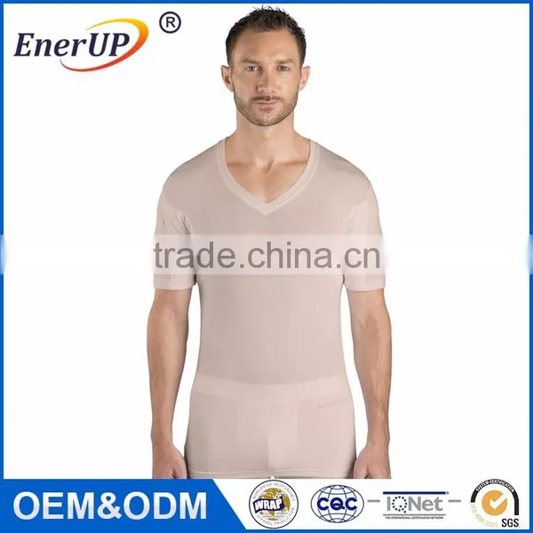 2017 High Quality Sweat Absorbing T-shirt Wholesale for Men White Body Fit Under T-shirt Dri Fit Sweat Proof T-shirt photo-6