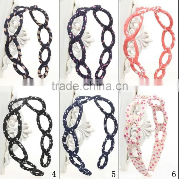 Ladies Hair Accessory Fashion Hollow Fabric Headband photo-3