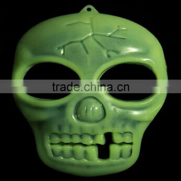 Glow in Dark Luminous Fluorescent Halloween Party Hanging Decoration Plastic Skull Tomb Ghost Hanging Decoration photo-2
