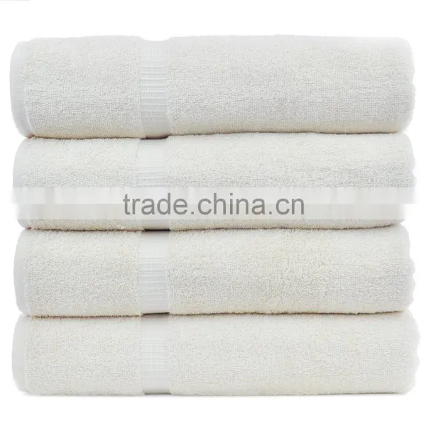 Wholesale 16S Combed 100% Cotton White Plain Hotel Bath Towel for 5 Star Hotel photo-3