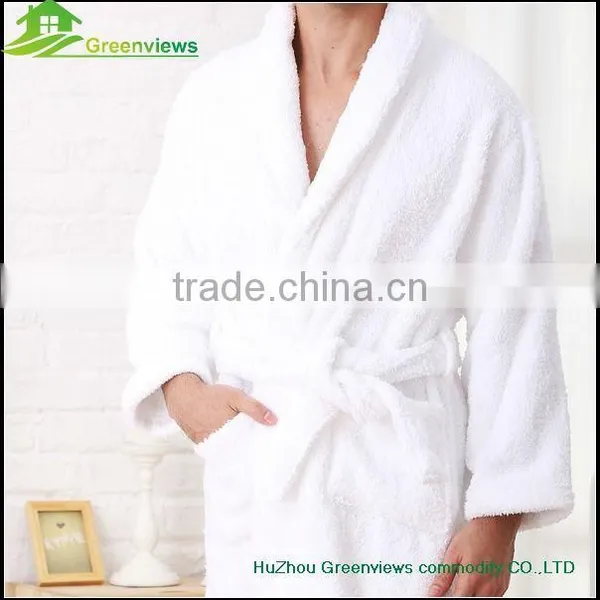 100 Cotton Towel Bathrobe Cotton Ladies Bath Robes Men's Comfort Cotton Sleepwear Bathrobe photo-2