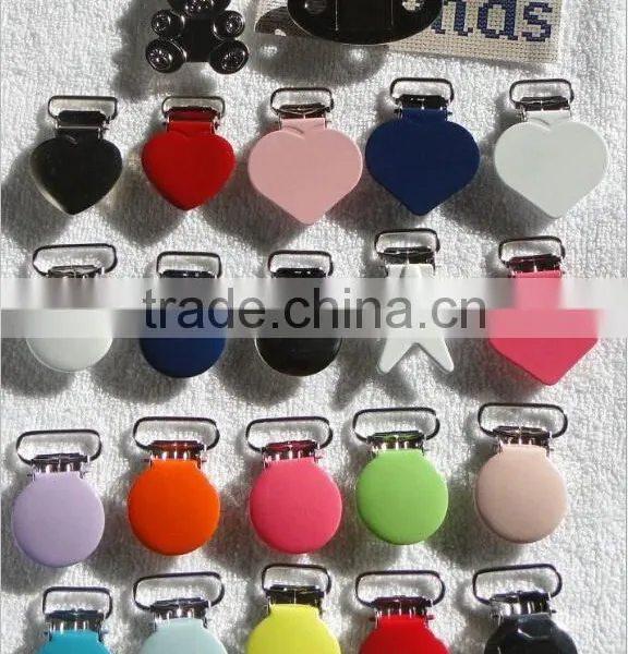 1" Pacifier Suspender Clips Custom Soccer Ball Suspender Clip Mixed Colors photo-6