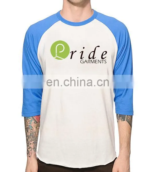 Custom Mens 3/4 Sleeve Baseball T Shirt-Custom Baseball T-shirt 100% Polyester-Men Baseball Anti-wrinkle T-shirt photo-5