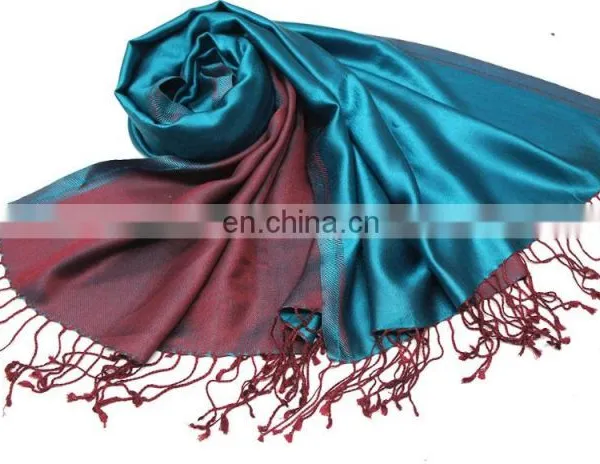 Fashion Long Silk Shawl,Reversible Indian Silk Stoles,pure Silk Scarves photo-4