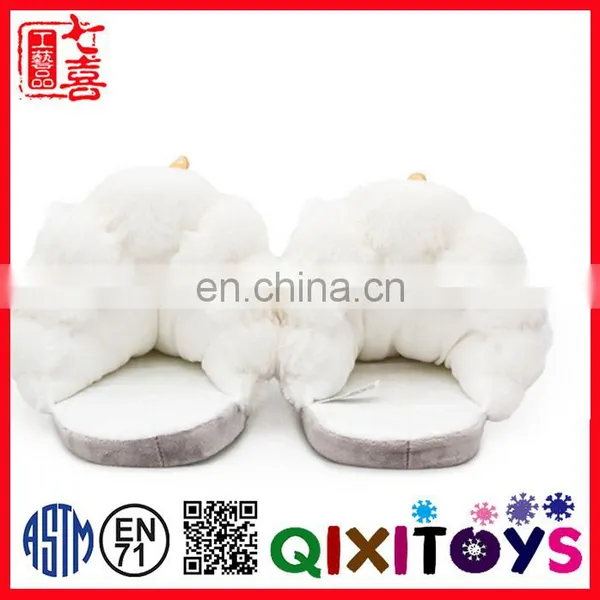 New Design Cute Indoor Shoes Plush Unicorn Slipper photo-2