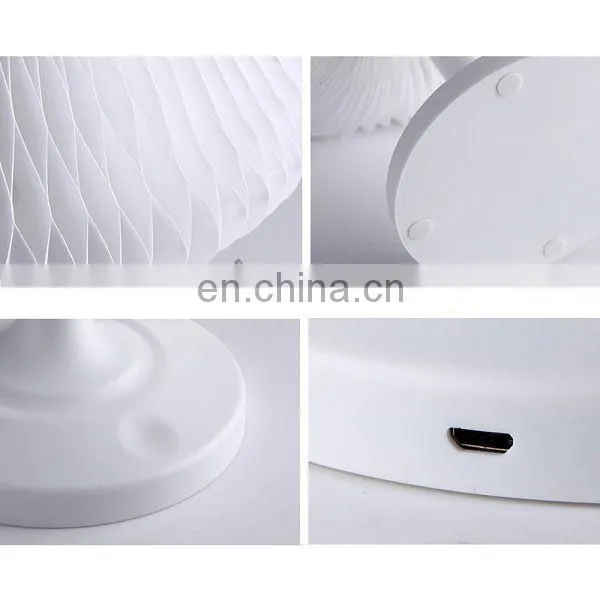 Color Changing Shape Changing USB Desk Lamp Rechargeable LED Table Lamp, Paper Folding Night Light, Bedroom Party Bedside Lamp photo-2